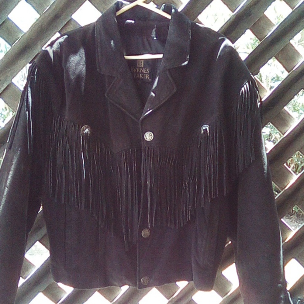 Suede Jacket w/Fringe